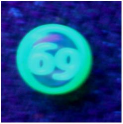 Флуоресцентные, светящиеся в ультрафиолете, сережки-гвоздики, 69 , цвет: зеленый, 10 мм(1 шт.) - вид 1 миниатюра