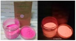 Фотолюминофор цветной ColorGlow-M, цвет: розовый, крупность 20-40 мкн (100 г) - вид 1 миниатюра