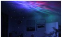 Лазерный проектор LASER STARS для имитации динамичного звездного неба на потолке и стенах версия 2.0: с регулятором яркости и цвета облака туманности с пультом ДУ, 220В, 5Вт/час - вид 3 миниатюра