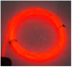 Световой провод повышенной яркости III-поколения, диаметр 5.0мм,цвет: красный, м.п. - вид 1 миниатюра