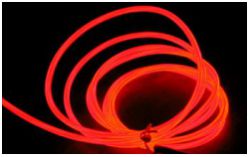 Световой провод сверхяркий (двойной сердечник), диаметр 5мм,цвет: красный, м.п. - вид 1 миниатюра