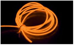 Световой провод повышенной яркости III-поколения, диаметр 5.0мм, цвет: оранжевый, м.п. - вид 1 миниатюра