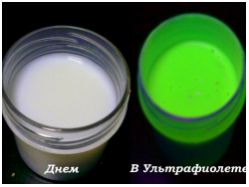 Краска невидимая латексная AcidColors PHANTOM воднодисперсная акриловая художественная, цвет свечения: ЛАЙМ (зелено-желтый), вес: 100 г. - вид 1 миниатюра