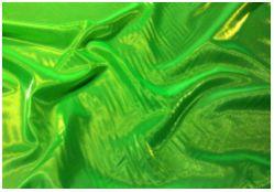 Ткань флуоресцентная со светоотражающим эффектом ELECTRON ширина 1.13 м, зеленый цвет днем и яркий зеленый в УФ-свете, 1 погонный метр - вид 1 миниатюра