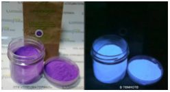 Фотолюминофор цветной ColorGlow-M, цвет: фиолетовый, крупность 20-40 мкн (100 г) - вид 1 миниатюра