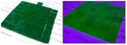Мозаичная плитка 2х2 см флуоресцентная для напольно-стеновых покрытий, 2х2 см, комплект 50 шт, цвет: зеленый - вид 1 миниатюра