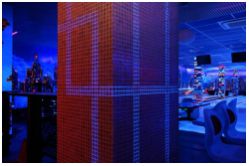 Мозаичная плитка 2х2 см флуоресцентная для напольно-стеновых покрытий, 2х2 см, комплект 50 шт, цвет: фиолетовый - вид 2 миниатюра