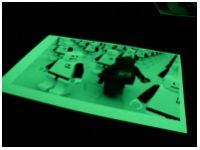 Светящаяся в темноте фотобумага-пленка InkPRINT Luminofor (PVC) A3, полуглянцевая, 1 лист - вид 2 миниатюра