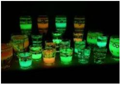 Комплект люминесцентный AcidColors "GLASS" White-Green: 100г. полупрозрачной морозо- и водо- стойкой основы для окрашивания стекла с люминофором, зеленое послесвечение - вид 3 миниатюра