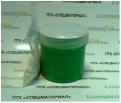 Комплект люминесцентный AcidColors "GLASS" Color Green: 100г. зеленой морозо- и водо- стойкой основы для окрашивания стекла с люминофором, зеленое послесвечение - вид 1 миниатюра
