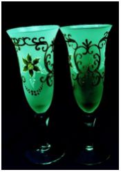 Комплект люминесцентный AcidColors "GLASS" Color Green: 100г. зеленой морозо- и водо- стойкой основы для окрашивания стекла с люминофором, зеленое послесвечение - вид 4 миниатюра