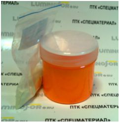 Комплект люминесцентный AcidColors "GLASS" Color Orange: 100г. оранжевой морозо- и водо- стойкой основы для окрашивания стекла с люминофором, желто-оранжевое послесвечение - вид 1 миниатюра