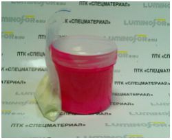 Комплект люминесцентный AcidColors "GLASS" Color Pink: 100г. розовой морозо- и водо- стойкой основы для окрашивания стекла с люминофором, желто-оранжевое послесвечение - вид 1 миниатюра