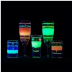 Комплект люминесцентный AcidColors "GLASS" Color PURPLE: 100г. фиолетовый морозо- и водо- стойкой основы для окрашивания стекла с люминофором, бирюзово-фиолетовое послесвечение - вид 2 миниатюра