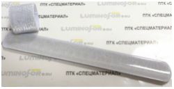 Браслет светоотражающий самозакрепляющийся "мягкий пластик" (PVC), всепогодный многоцелевой, цвет: белый , 3х20 см - вид 1 миниатюра