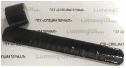 Браслет светоотражающий самозакрепляющийся "мягкий пластик" (PVC), всепогодный многоцелевой, цвет: черный, 3х20 см - вид 1 миниатюра