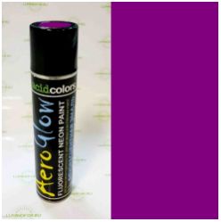 АЭРОЗОЛЬНАЯ ФЛУОРЕСЦЕНТНАЯ КРАСКА AcidColors AEROGLOW Fluorescent Spray, 520 мл (311 г) с эффектом прямого светоотражения, цвет: Фиолетовый - вид 1 миниатюра