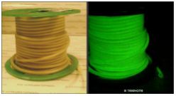 Шнур люминесцентный полимерный, цвет свечения: зеленый 1м.п. - вид 1 миниатюра