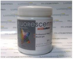 Краска AcidColors FLUORESCENT NEON акриловая Флуоресцентная художественная, цвет: белый ,0.5 кг. - вид 1 миниатюра