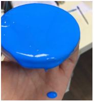 Краска AcidColors FLUORESCENT NEON акриловая Флуоресцентная художественная, цвет: синий ,0.5 кг. - вид 2 миниатюра