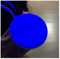 Краска AcidColors FLUORESCENT NEON акриловая Флуоресцентная художественная, цвет: синий ,0.5 кг. - вид 3 миниатюра