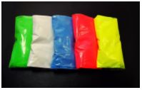 Флуоресцентный пигмент - яркий неоновый цвет днем и при UV-лучах, цвет: ГОЛУБОЙ, размер частиц:3-5 мкр., 100 грамм - вид 2 миниатюра
