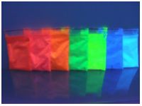 Флуоресцентный пигмент - яркий неоновый цвет днем и при UV-лучах, цвет: КРАСНО-ОРАНЖЕВЫЙ, размер частиц:3-5 мкр., 100 грамм - вид 2 миниатюра