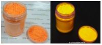 Флуоресцентный пигмент - яркий неоновый цвет днем и при UV-лучах, цвет: ОРАНЖЕВЫЙ, размер частиц:3-5 мкр., 100 грамм - вид 1 миниатюра
