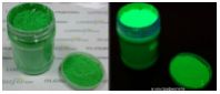 Флуоресцентный пигмент - яркий неоновый цвет днем и при UV-лучах, цвет: ЗЕЛЕНЫЙ, размер частиц:3-5 мкр., 100 грамм - вид 1 миниатюра