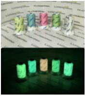 Нить люминесцентная 150D/2 светящиеся в темноте 1000 метров цвет: ЗЕЛЕНЫЙ с зеленым свечением - вид 2 миниатюра