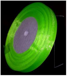 Лента атласная флуоресцентная МН 32,9 м/13 мм.,зеленая - вид 1 миниатюра