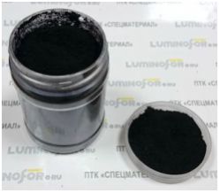 Пигмент - цвет днем и при UV-лучах: ЧЕРНЫЙ, размер частиц:3-5 мкр., 100 грамм