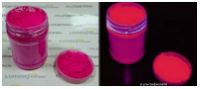 Флуоресцентный пигмент - яркий неоновый цвет днем и при UV-лучах, цвет: МАЛИНОВЫЙ, размер частиц:3-5 мкр, 100 грамм - вид 1 миниатюра