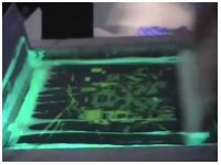 Краска трафаретная УФ-отверждаемая ACIDCOLORS Silk Print люминесцентная полупрозрачная (с фосфорным эффектом) для бумаги, картона, 0.5 кг - вид 2 миниатюра