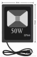 Светодиодный ультрафиолетовый SMD светильник UV LED 220В 50Вт IP66 сценический - вид 1 миниатюра