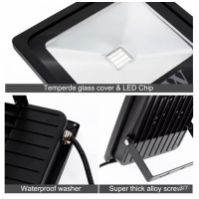 Светодиодный ультрафиолетовый SMD светильник UV LED 220В 50Вт IP66 сценический - вид 1 миниатюра