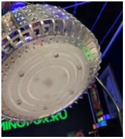 Светодиодный подвесной круговой ультрафиолетовый светильник UV LED 220В 100Вт /120° - вид 4 миниатюра