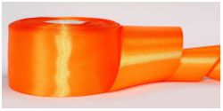 Лента атласная флуоресцентная МН 23 м / 25 мм, оранжевая - вид 1 миниатюра