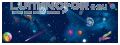 Панорамное флуоресцентное цельное полиэстровое полотно-обои "Космос" 1,35х3,60 м (150 dpi) - вид 1 миниатюра